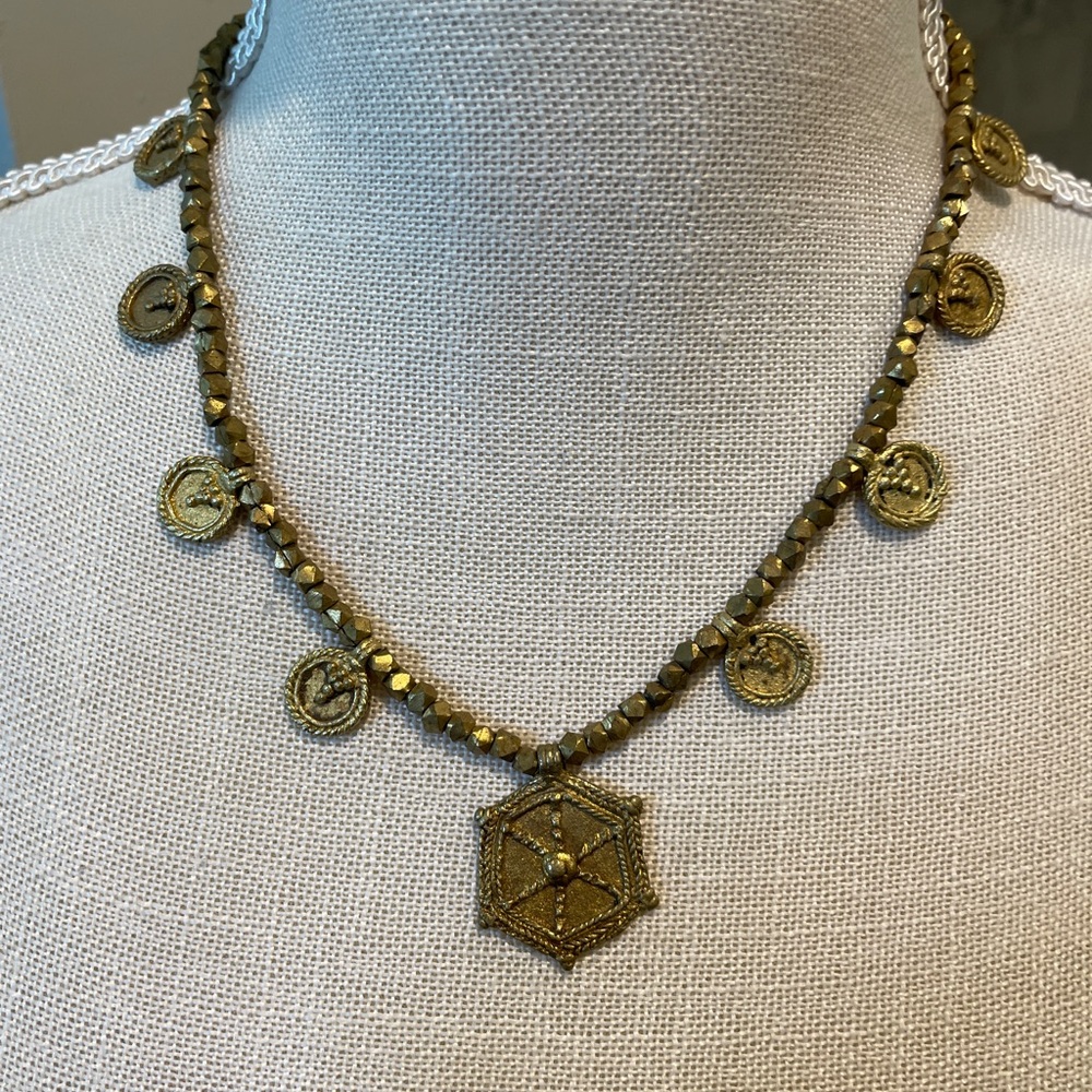 Gold Coin Pendant Necklace